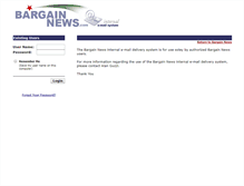 Tablet Screenshot of mail.bargainnews.com